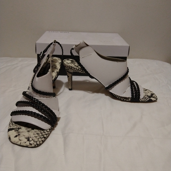 Nine West Game 2 Black Braided Strappy Sandals - Picture 5 of 15